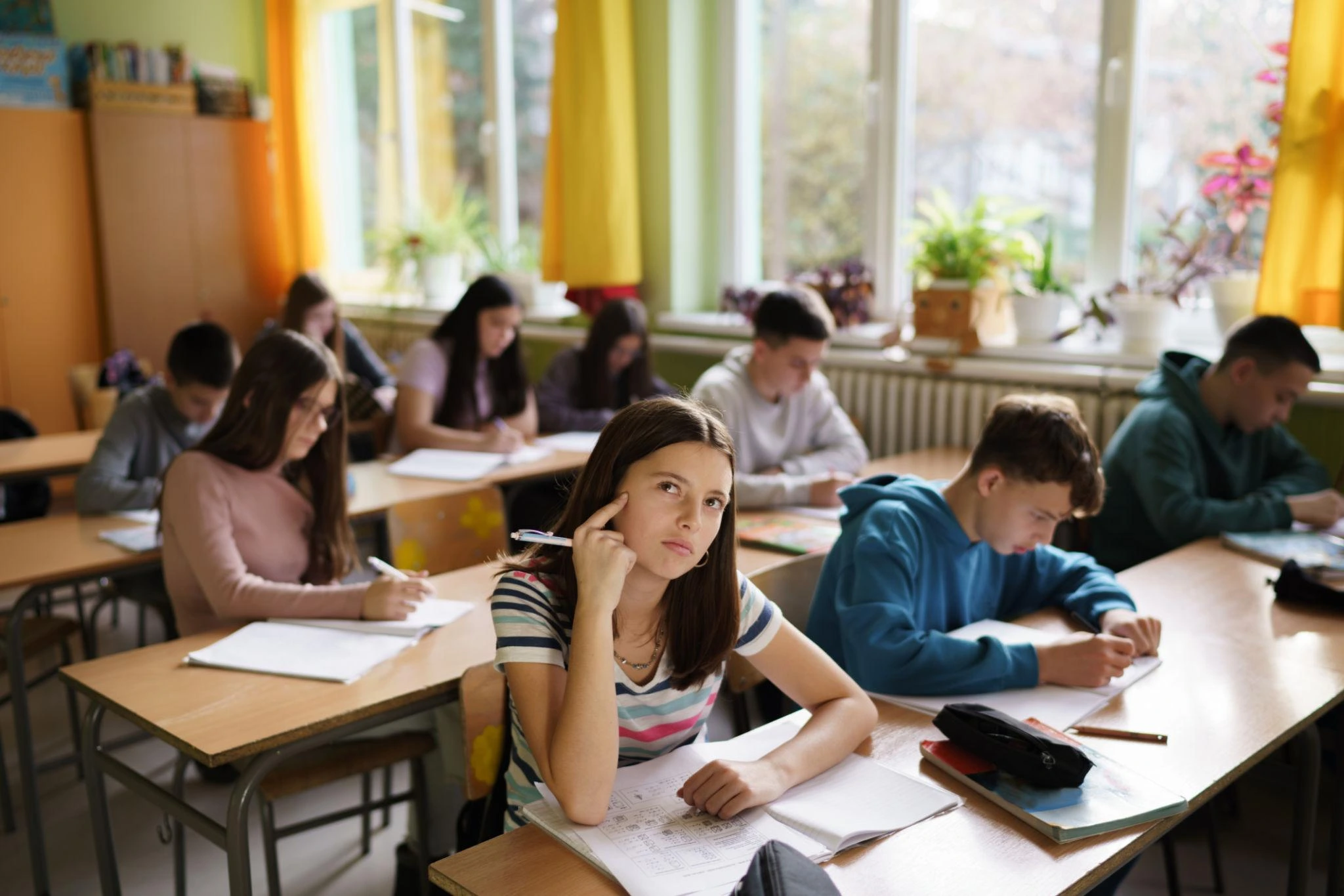 Dijete se priprema za test iz engleskog